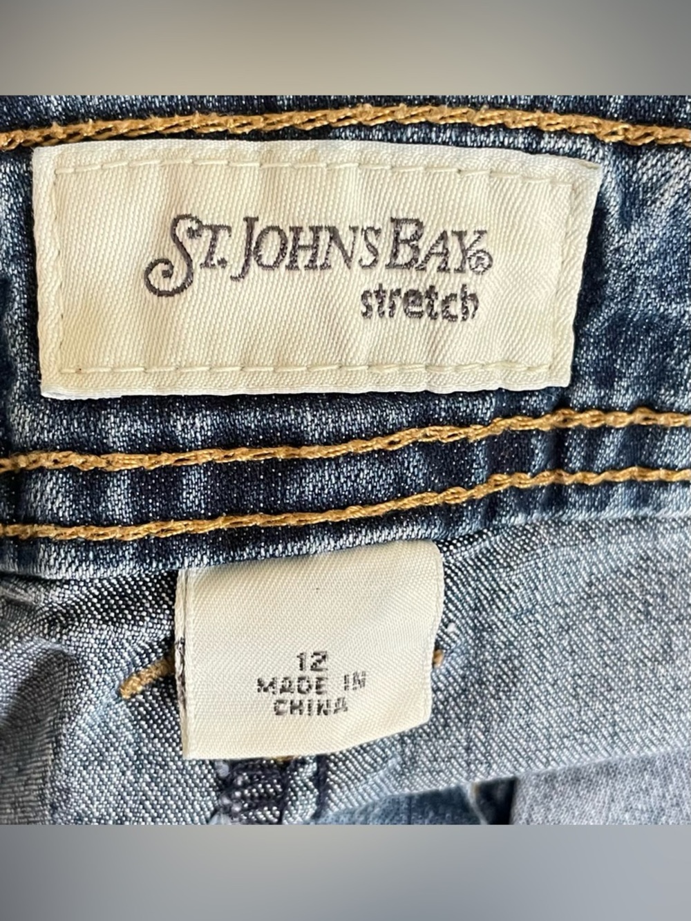 St. John’s Bay Blue Denim Skort - Picture 4 of 5